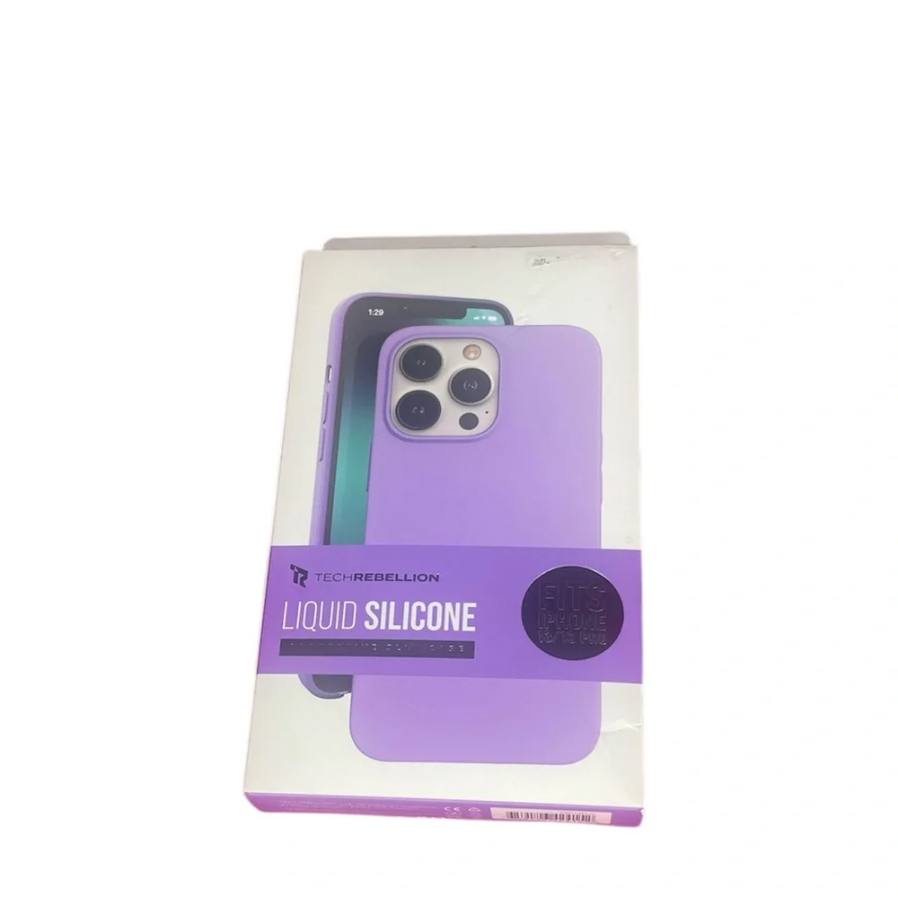 TechRebellion Purple IPhone 13/13 Pro Protective Slim Case Embedded Buttons New